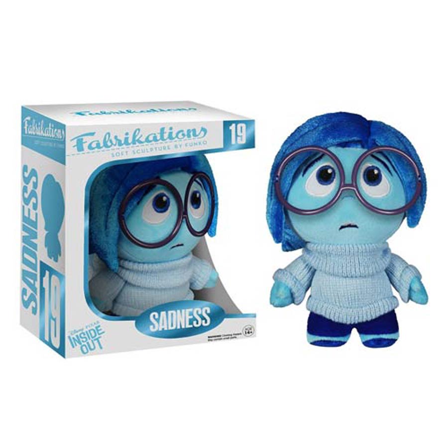 Fabrikations 19 Inside Out Sadness 6-Inch Sculpted Plushie