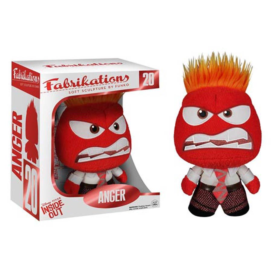 Fabrikations 20 Inside Out Anger 6-Inch Sculpted Plushie