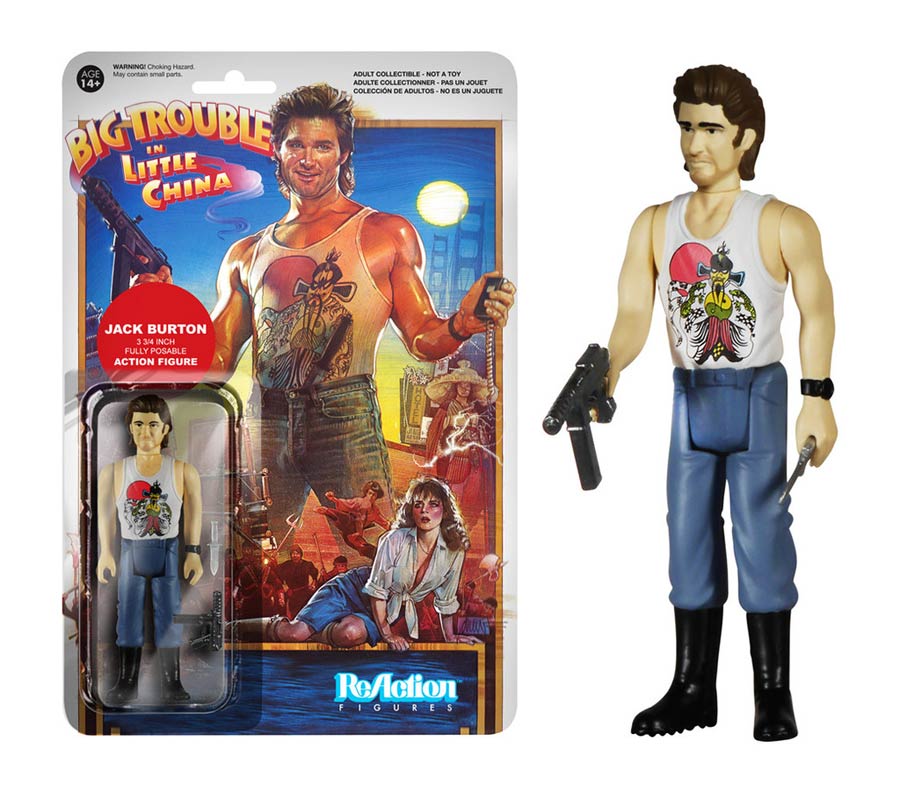 ReAction Big Trouble In Little China Jack Burton 4-Inch Action Figure