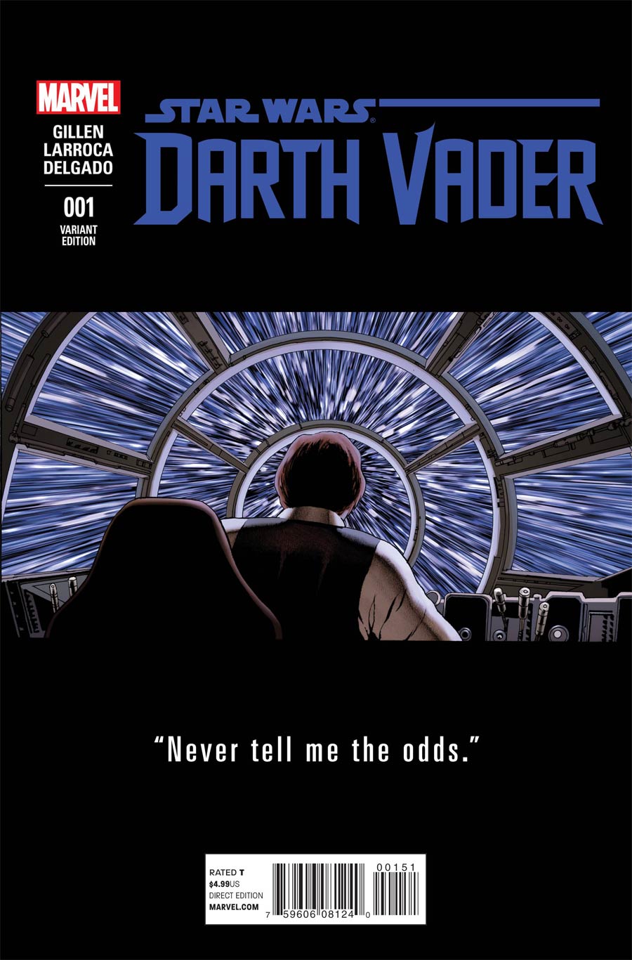 Darth Vader #1 Cover K Incentive John Cassaday Teaser Variant Cover