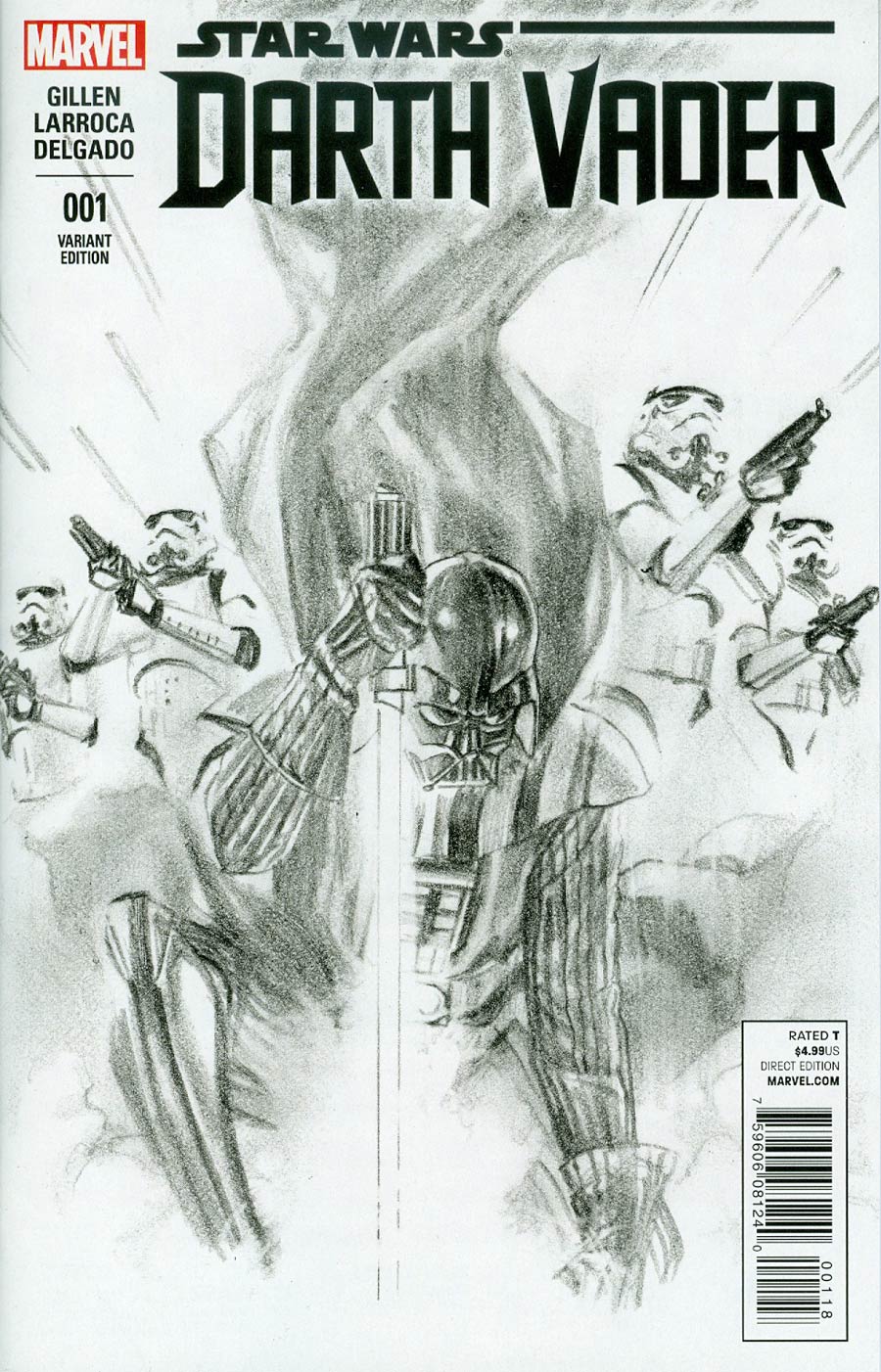 Darth Vader #1 Cover O Incentive Alex Ross Sketch Variant Cover