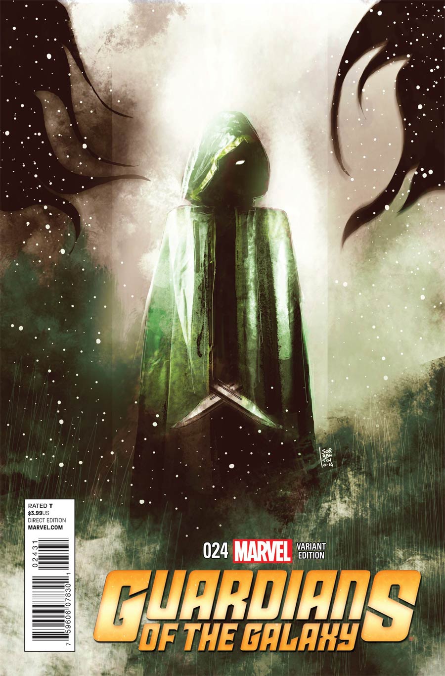 Guardians Of The Galaxy Vol 3 #24 Cover C Incentive Andrea Sorrentino Cosmically Enhanced Variant Cover (Black Vortex Part 2)