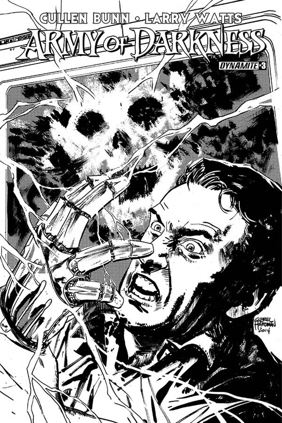 Army Of Darkness Vol 4 #3 Cover D Incentive Gabriel Hardman Black & White Cover