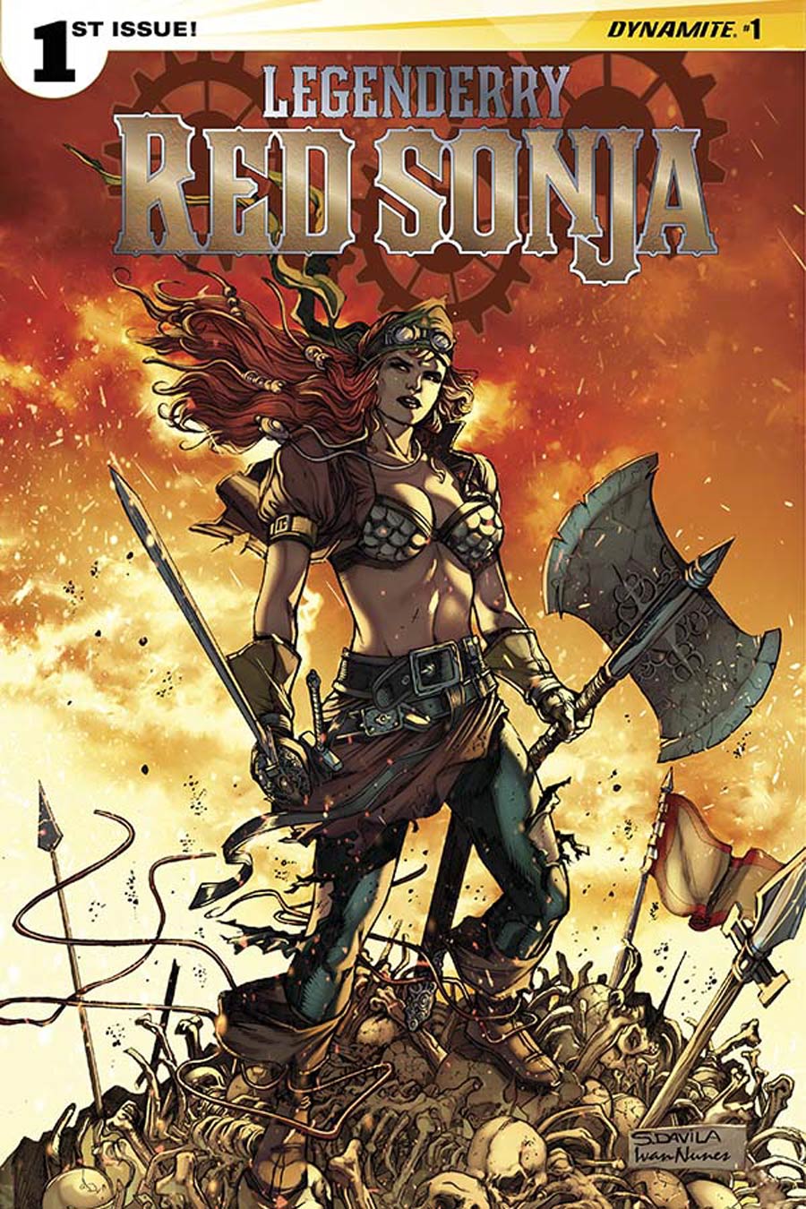 Legenderry Red Sonja #1 Cover C Incentive Sergio Davila Color Variant Cover