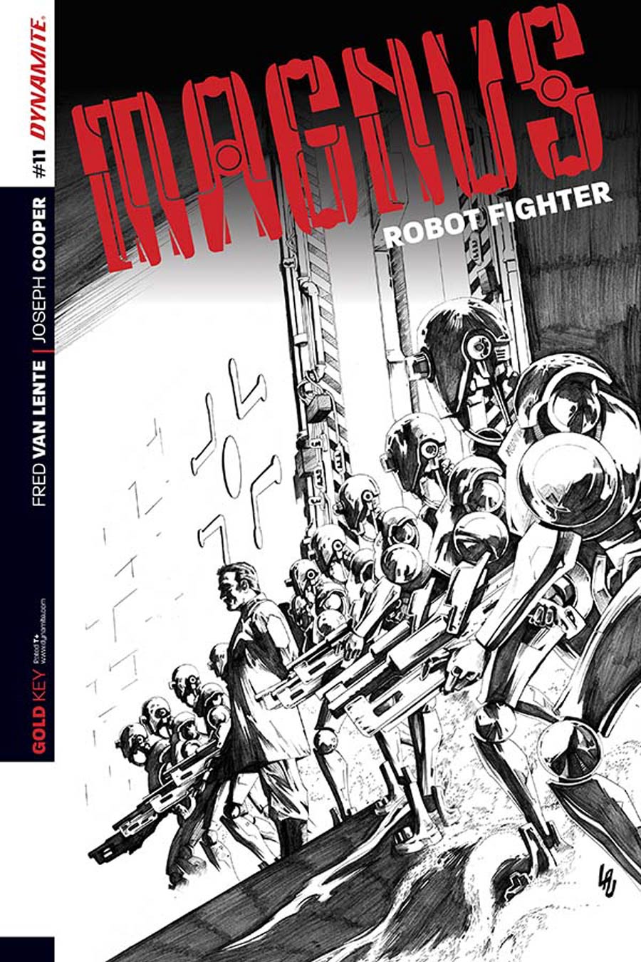 Magnus Robot Fighter Vol 4 #11 Cover C Incentive Jonathan Lau Black & White Cover