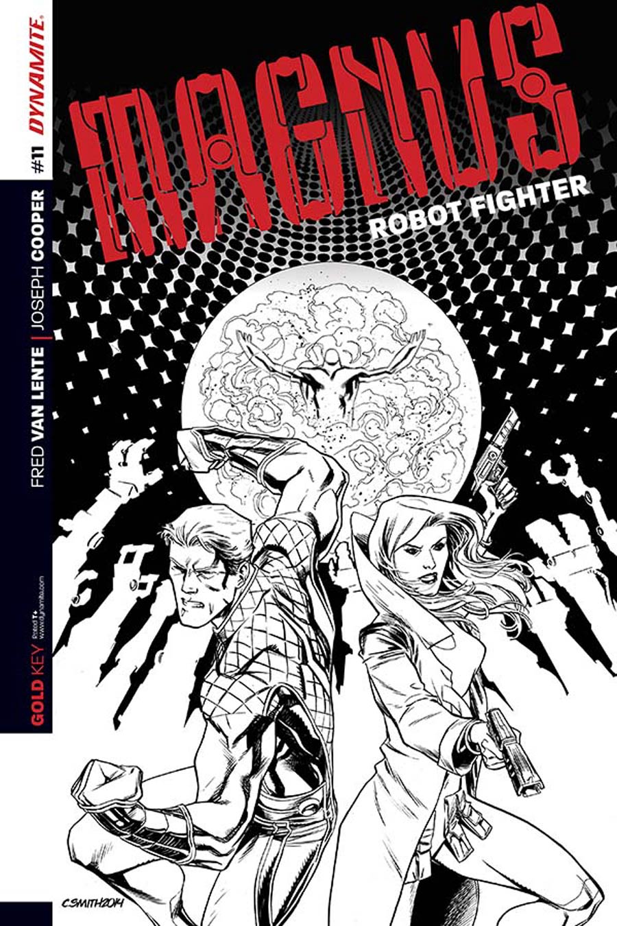 Magnus Robot Fighter Vol 4 #11 Cover D Incentive Cory Smith Black & White Cover