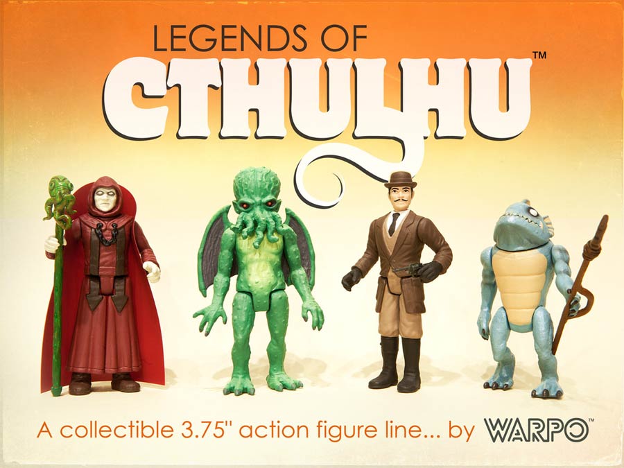 Legends Of Cthulhu Action Figure Complete 4-Figure Set