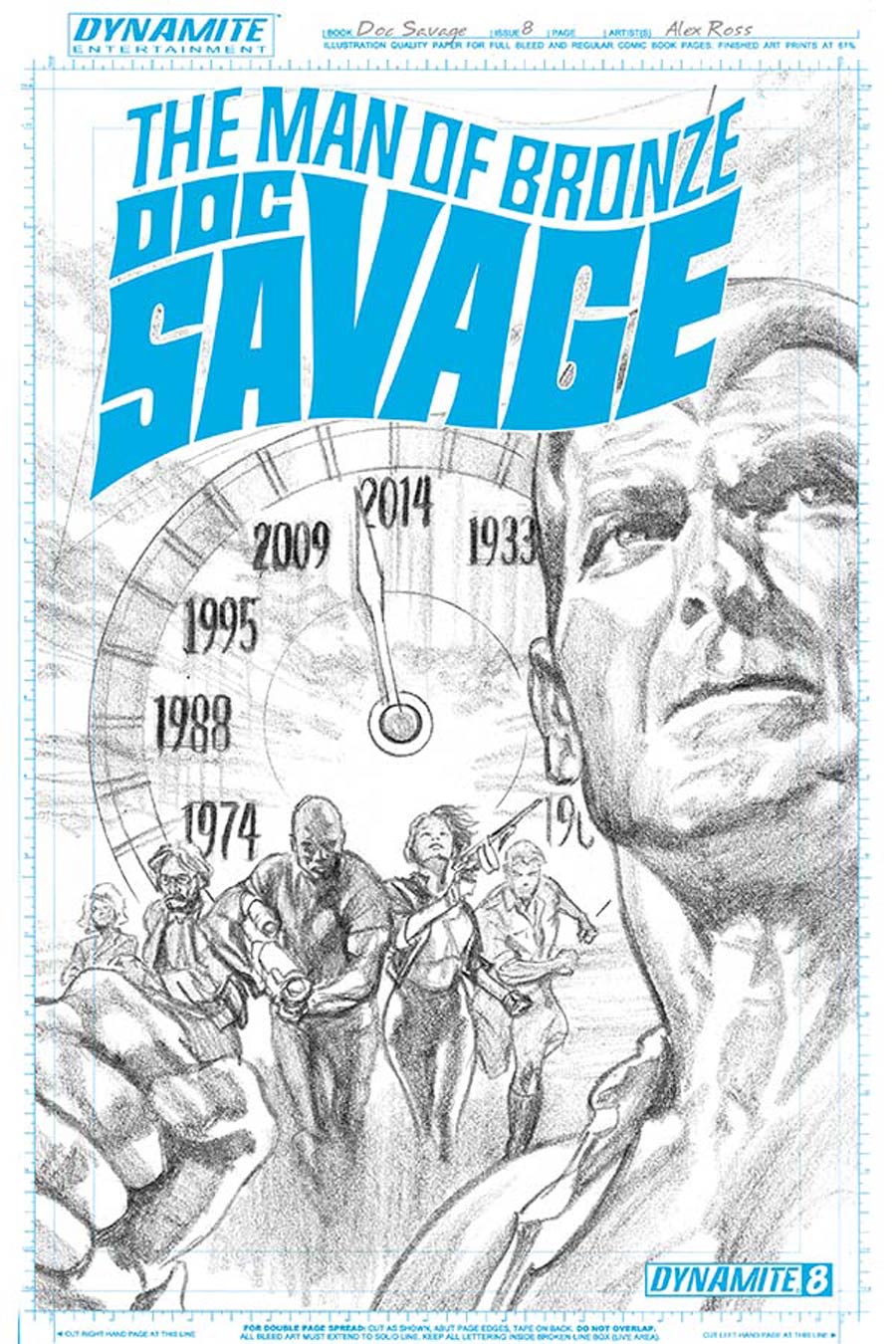 Doc Savage Vol 5 #8 Cover E High-End Alex Ross Art Board Ultra-Limited Variant Cover (ONLY 25 COPIES IN EXISTENCE!)