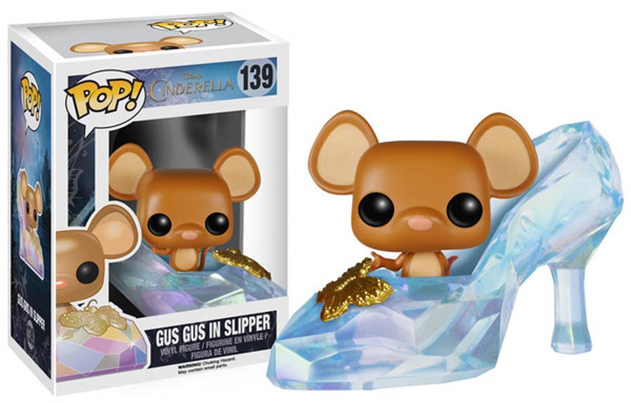 POP Disney 139 Cinderella Gus Gus In Slipper Vinyl Figure