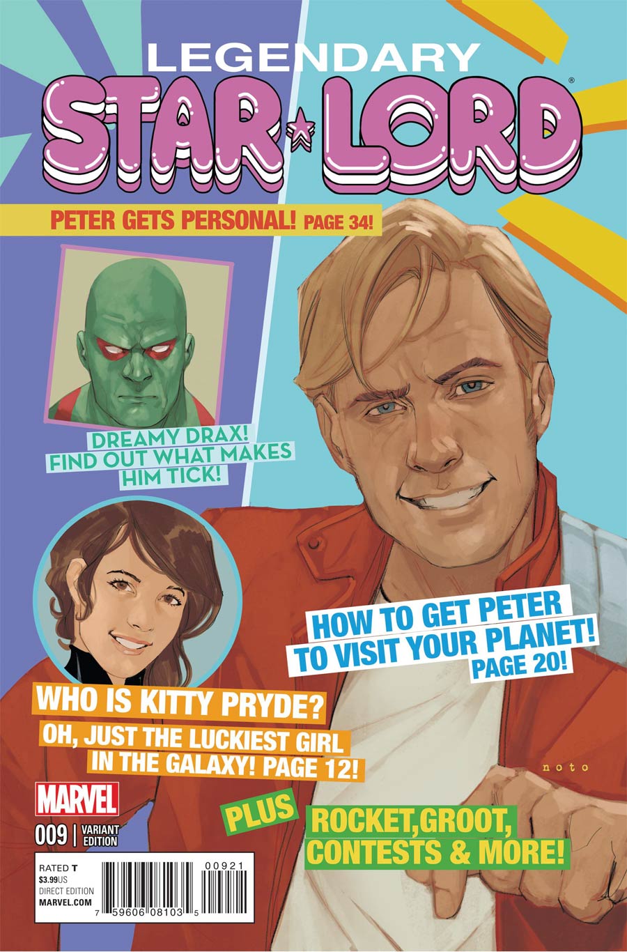 Legendary Star-Lord #9 Cover B Variant Phil Noto Cover (Black Vortex Part 3)