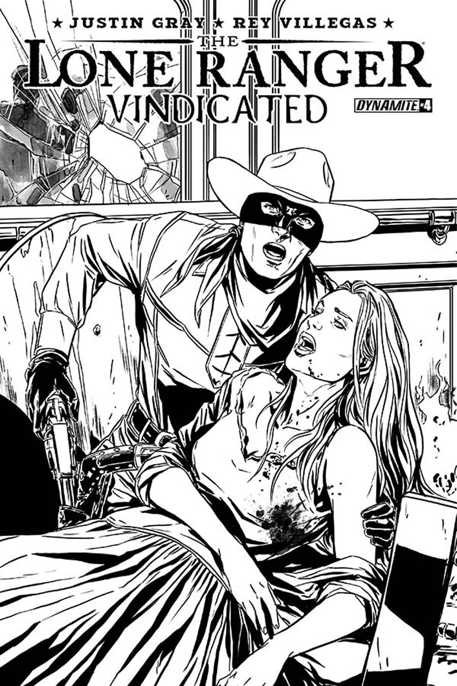 Lone Ranger Vindicated #4 Cover B Incentive Marc Laming Black & White Cover