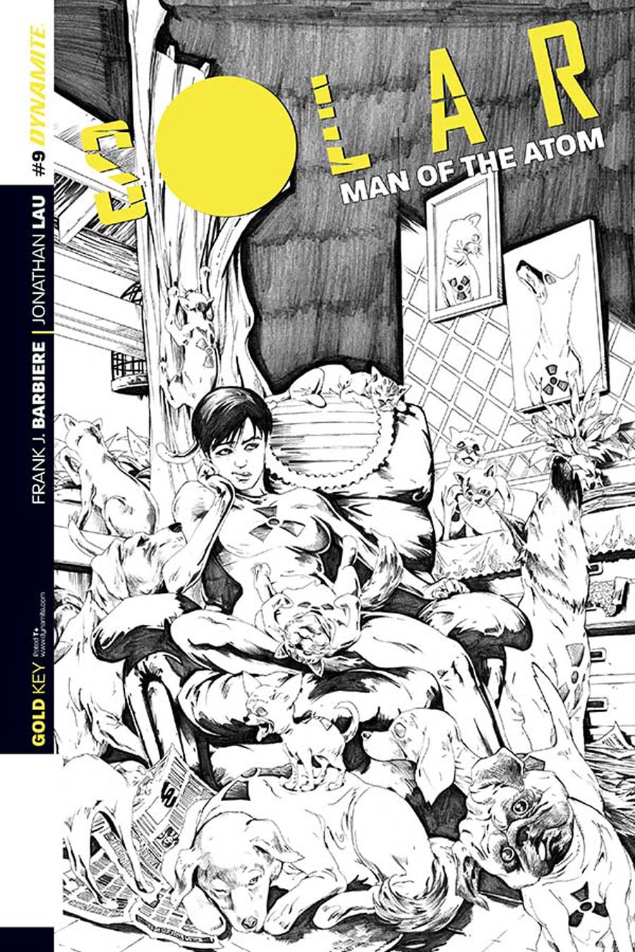 Solar Man Of The Atom Vol 2 #9 Cover D Incentive Jonathan Lau Black & White Cover