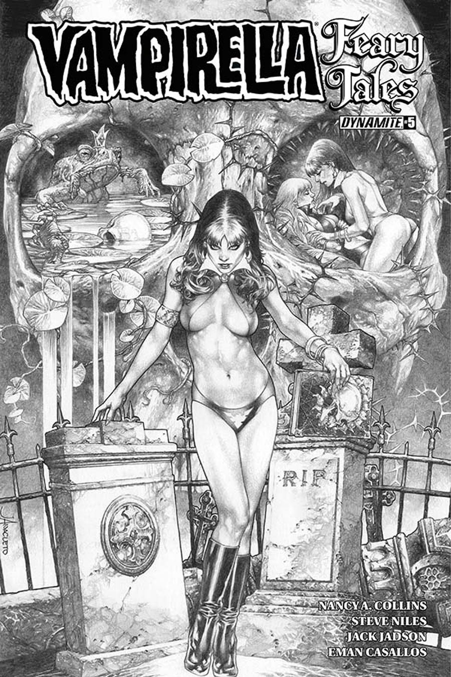 Vampirella Feary Tales #5 Cover D Incentive Jay Anacleto Black & White Cover