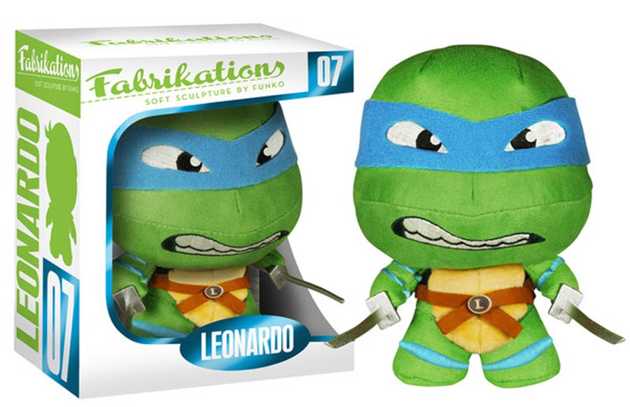 Fabrikations 07 Teenage Mutant Ninja Turtles Leonardo 6-Inch Sculpted Plushie