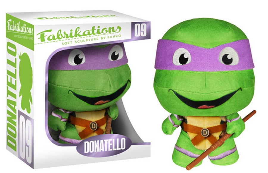 Fabrikations 09 Teenage Mutant Ninja Turtles Donatello 6-Inch Sculpted Plushie