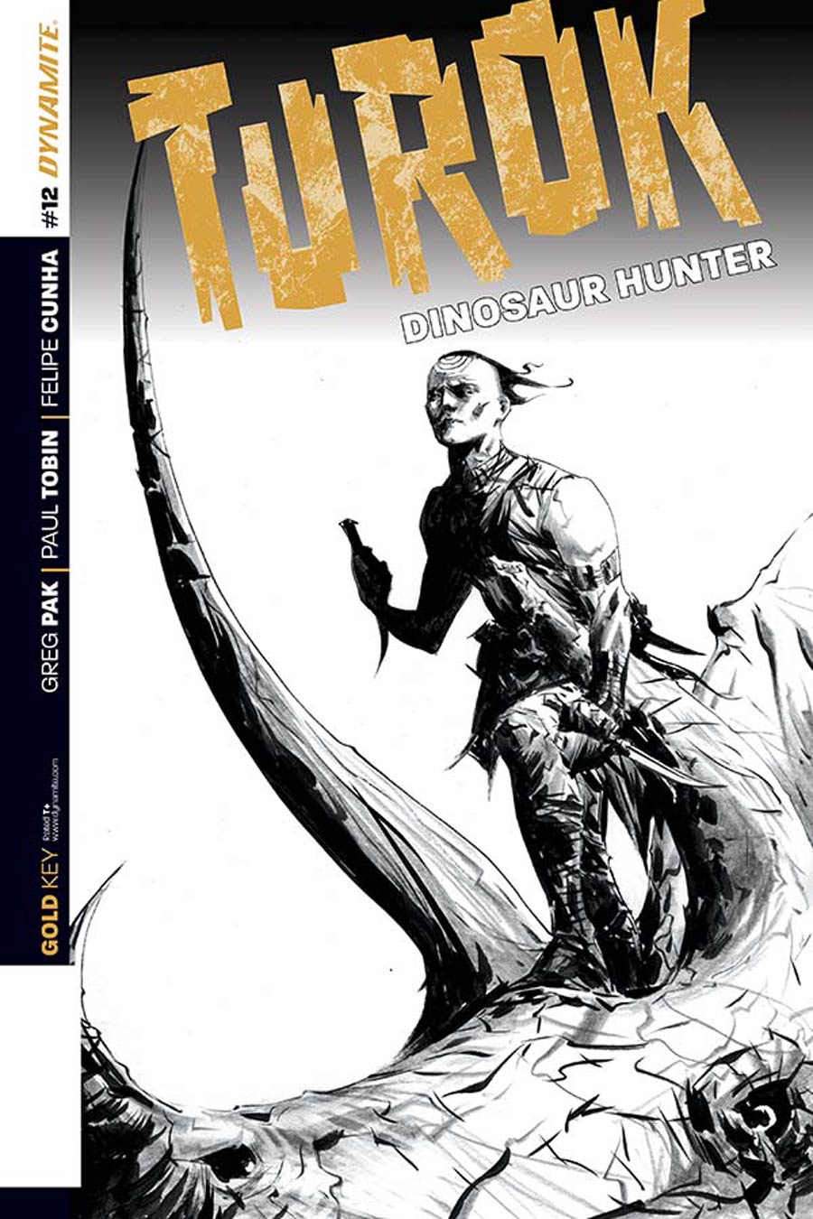 Turok Dinosaur Hunter Vol 2 #12 Cover D Incentive Jae Lee Black & White Cover