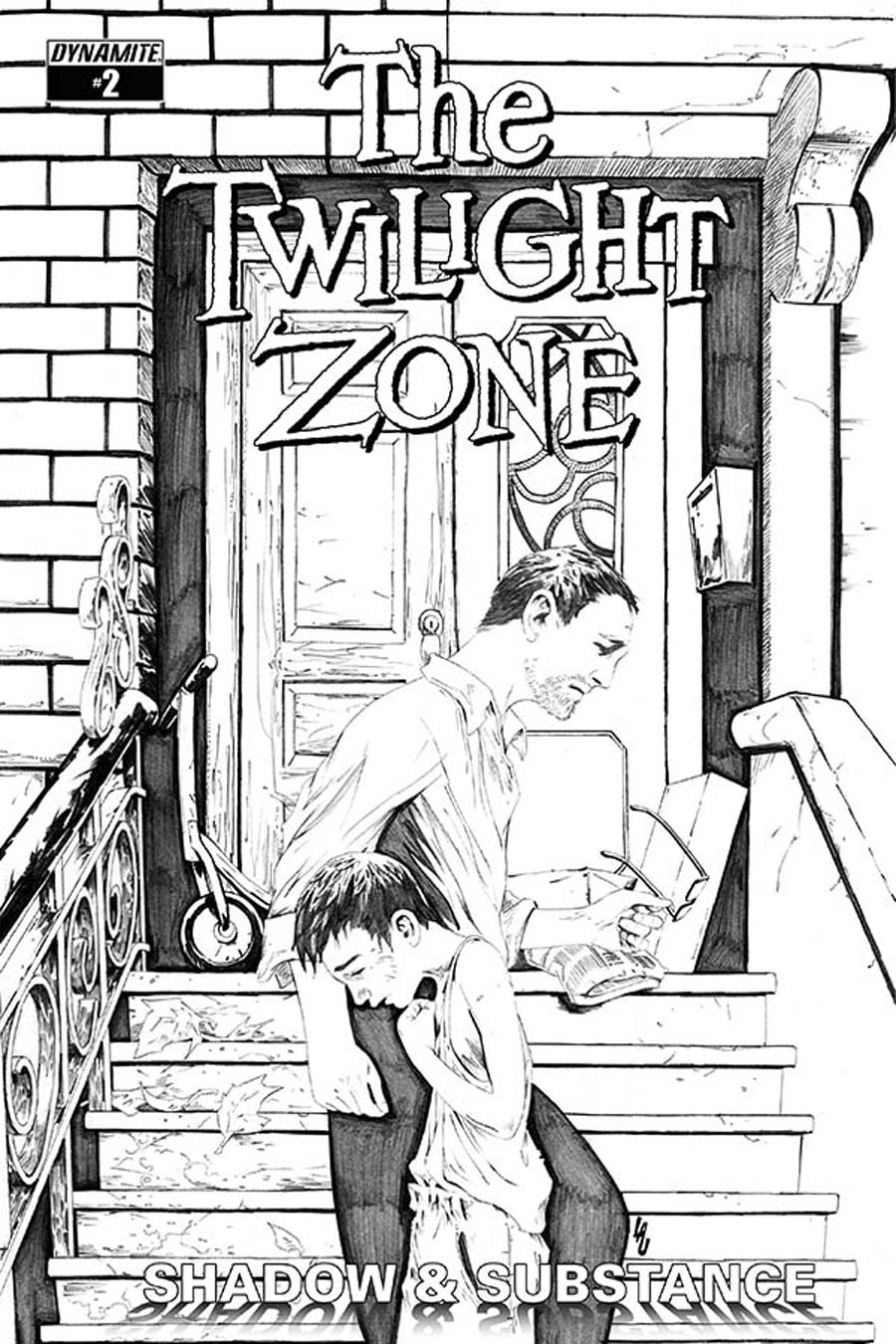 Twilight Zone Shadow & Substance #2 Cover E Incentive Jonathan Lau Black & White Cover