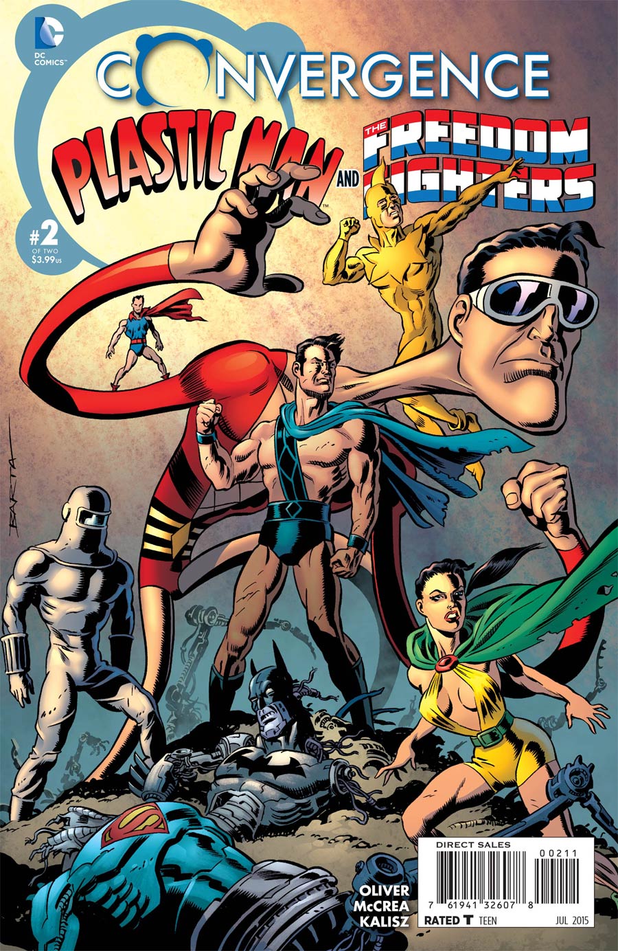 Convergence Plastic Man And The Freedom Fighters #2 Cover A Regular Hilary Barta Cover