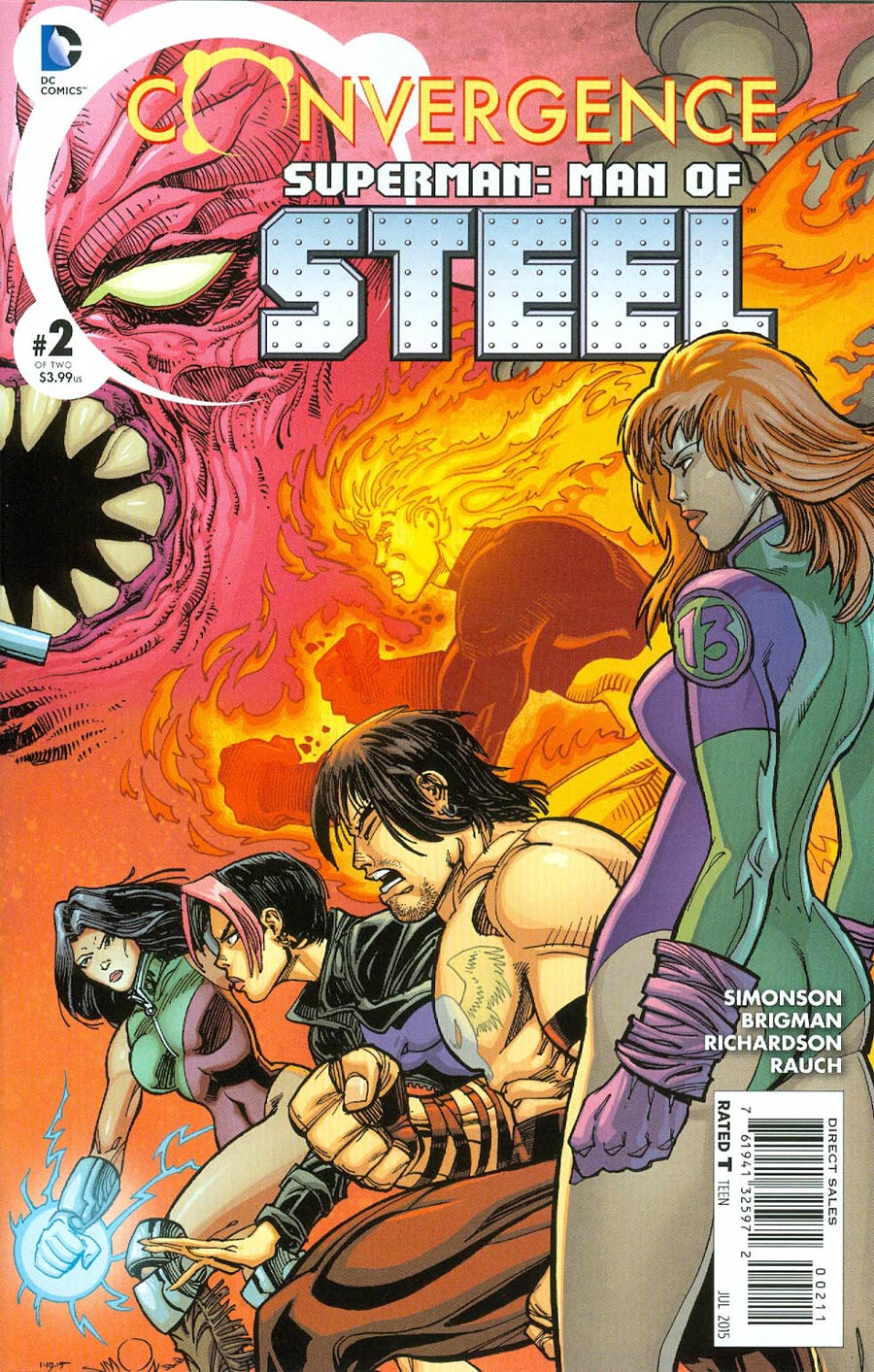 Convergence Superman Man Of Steel #2 Cover A Regular Walter Simonson Cover