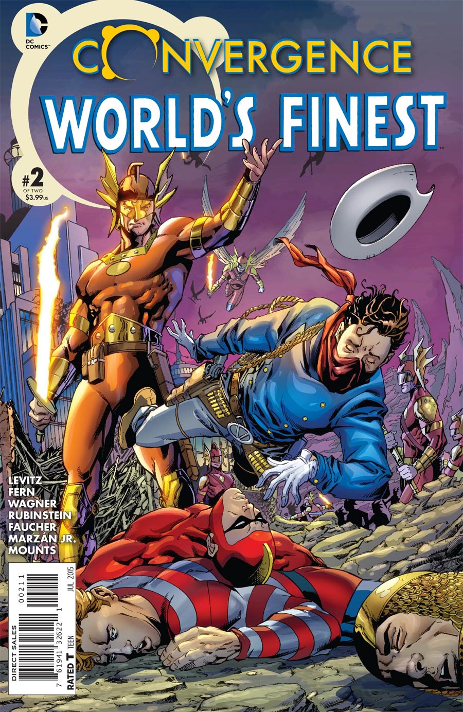 Convergence Worlds Finest Comics #2 Cover A Regular Aaron Lopresti Cover