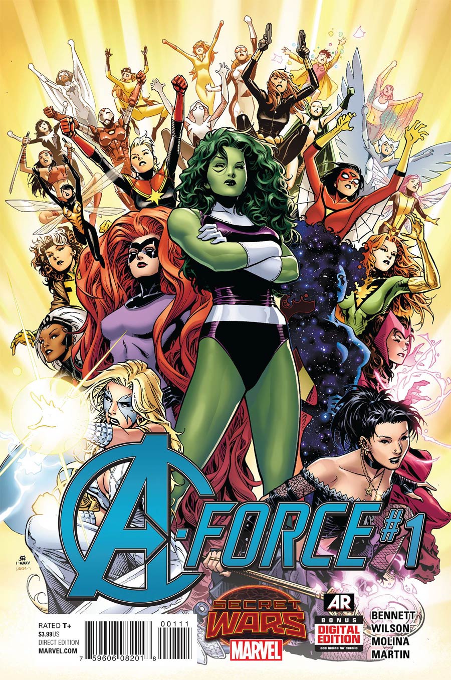 A-Force #1 Cover A Regular Jim Cheung Cover (Secret Wars Warzones Tie-In)
