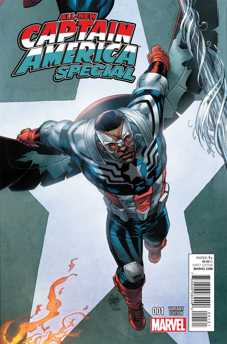 All-New Captain America Special #1 Cover B Variant Adam Kubert Connecting Cover (Inhuman Error Part 3)