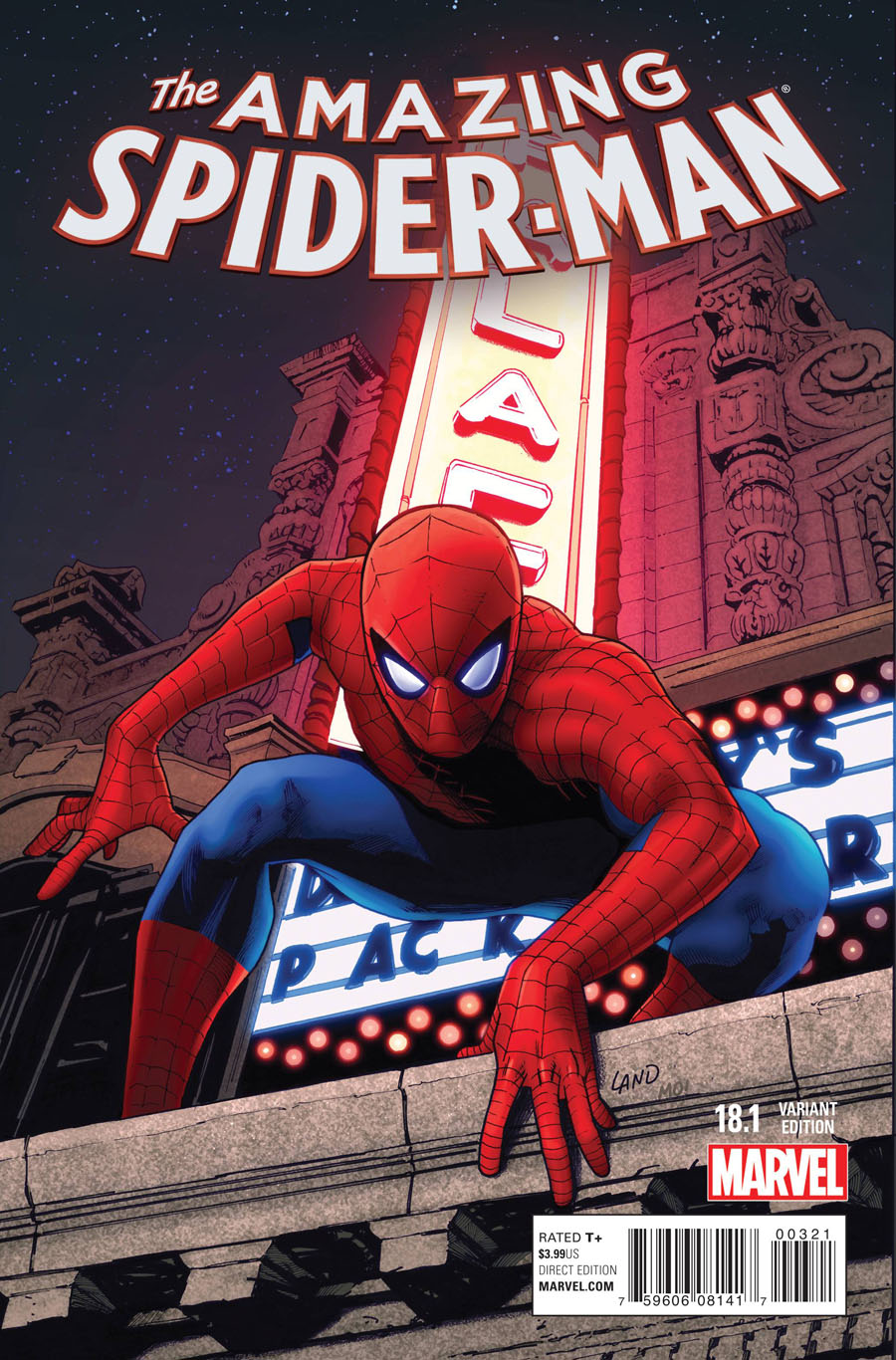 Amazing Spider-Man Vol 3 #18.1 Cover B Variant Greg Land Cover