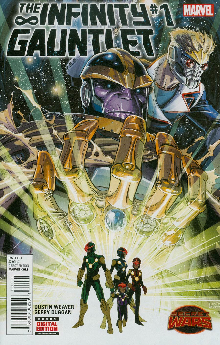 Infinity Gauntlet Vol 2 #1 Cover A 1st Ptg Regular Dustin Weaver Cover (Secret Wars Warzones Tie-In)