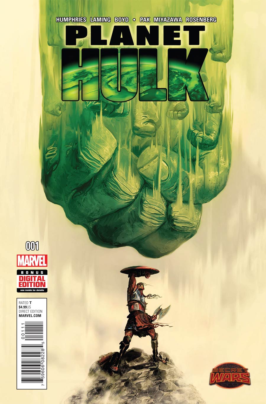 Planet Hulk #1 Cover A 1st Ptg Regular Michael Del Mundo Cover (Secret Wars Warzones Tie-In)