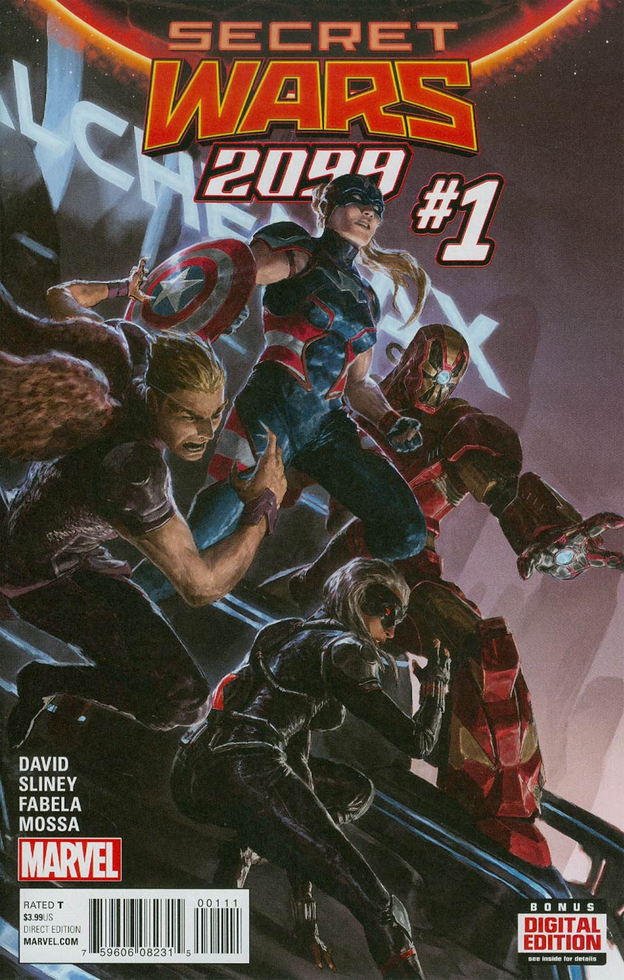 Secret Wars 2099 #1 Cover A Regular Dave Rapoza Cover (Secret Wars Warzones Tie-In)