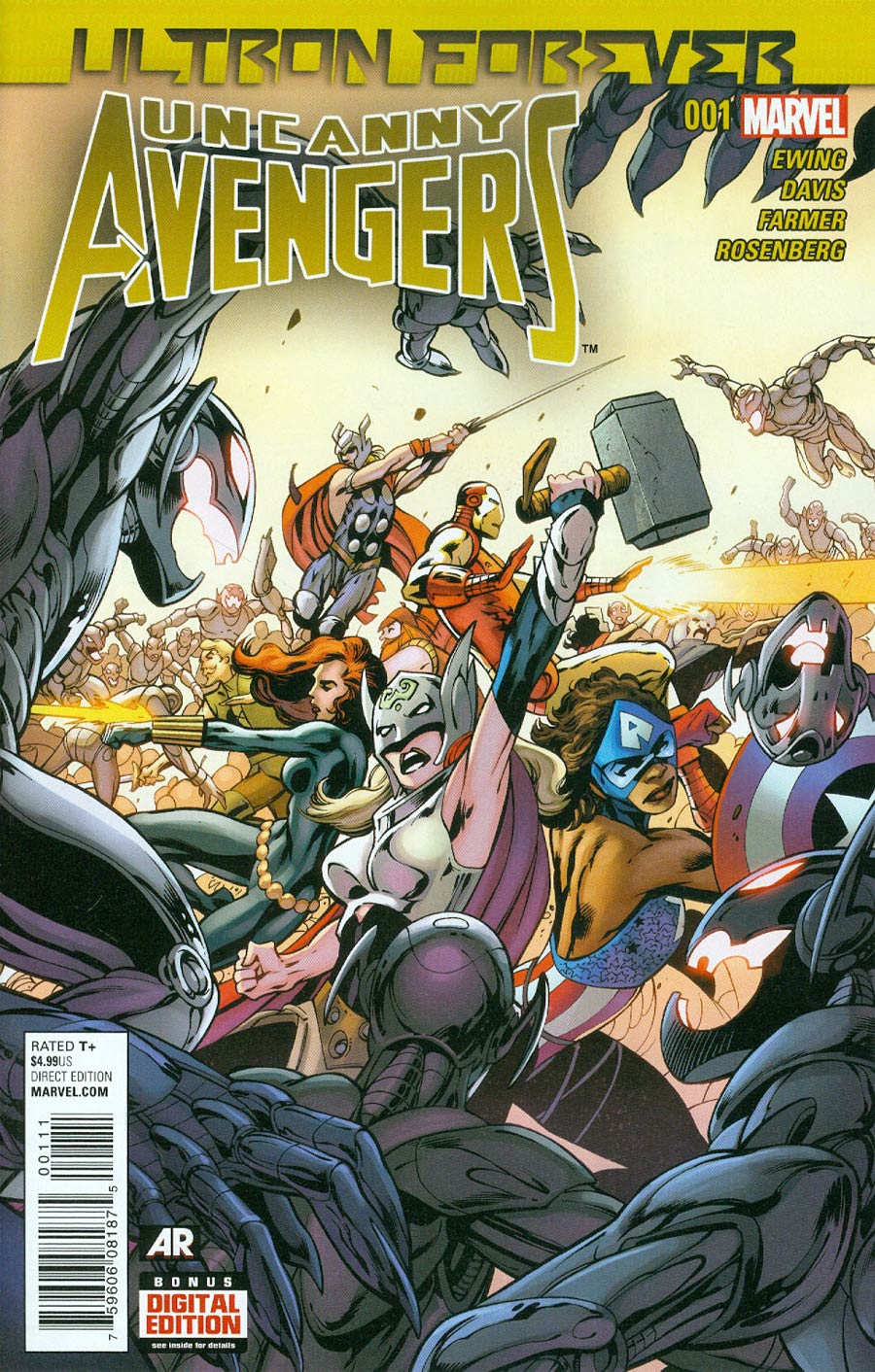 Uncanny Avengers Ultron Forever #1 Cover A Regular Alan Davis Cover (Ultron Forever Part 3)