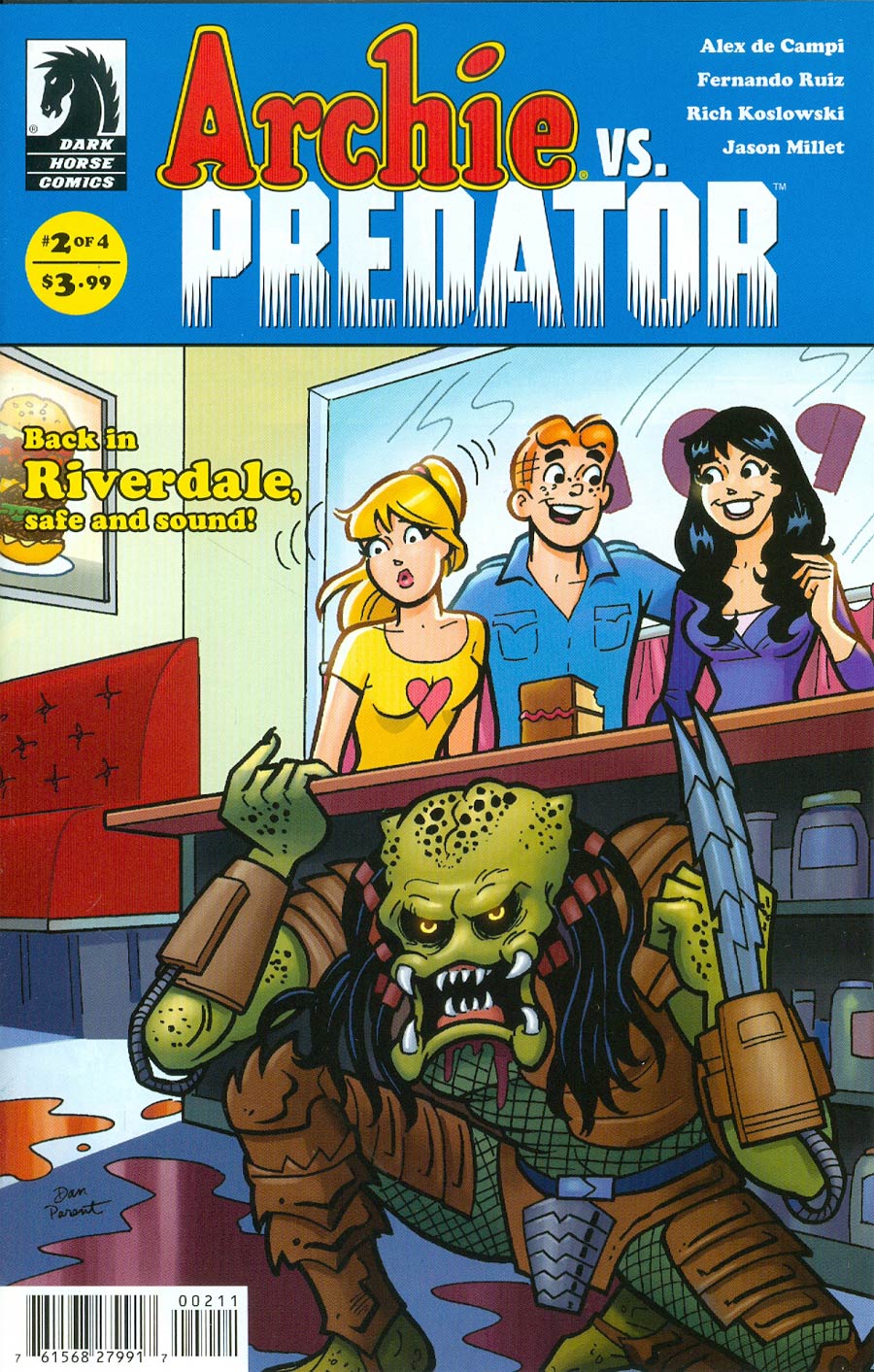 Archie vs Predator #2 Cover A Regular Dan Parent Cover