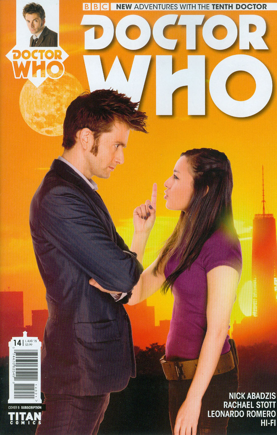 Doctor Who 10th Doctor #14 Cover B Variant Photo Subscription Cover