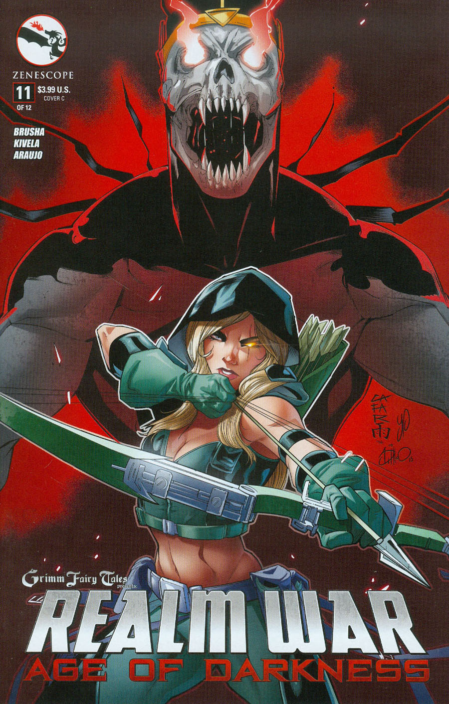 Grimm Fairy Tales Presents Realm War #11 Cover C Giuseppe Cafaro (Age Of Darkness Tie-In)