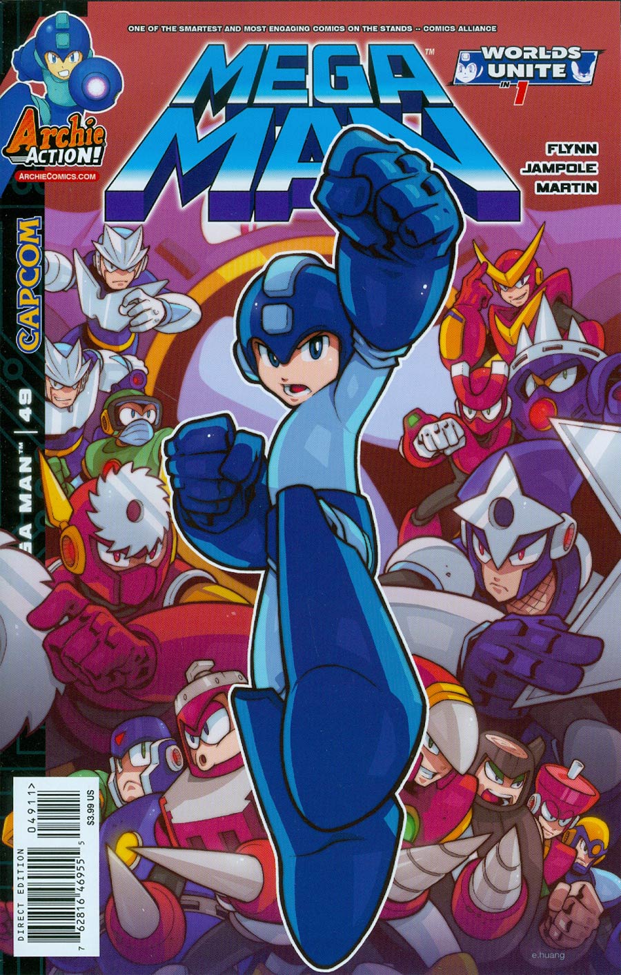 Mega Man Vol 2 #49 Cover A Regular Edwin Huang Cover (Worlds Unite Prelude)