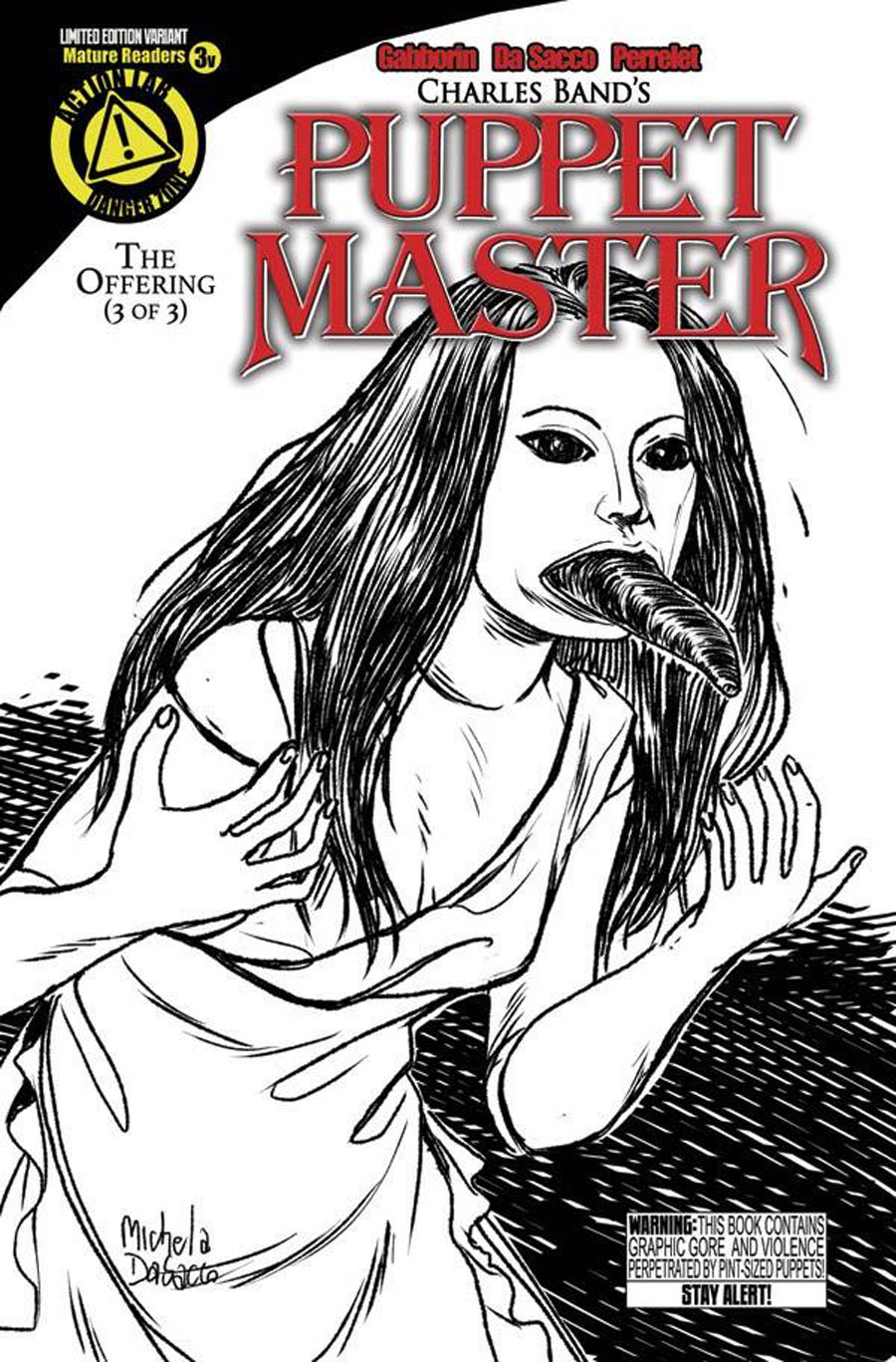 Puppet Master #3 Cover C Variant Leech Woman Sketch Cover