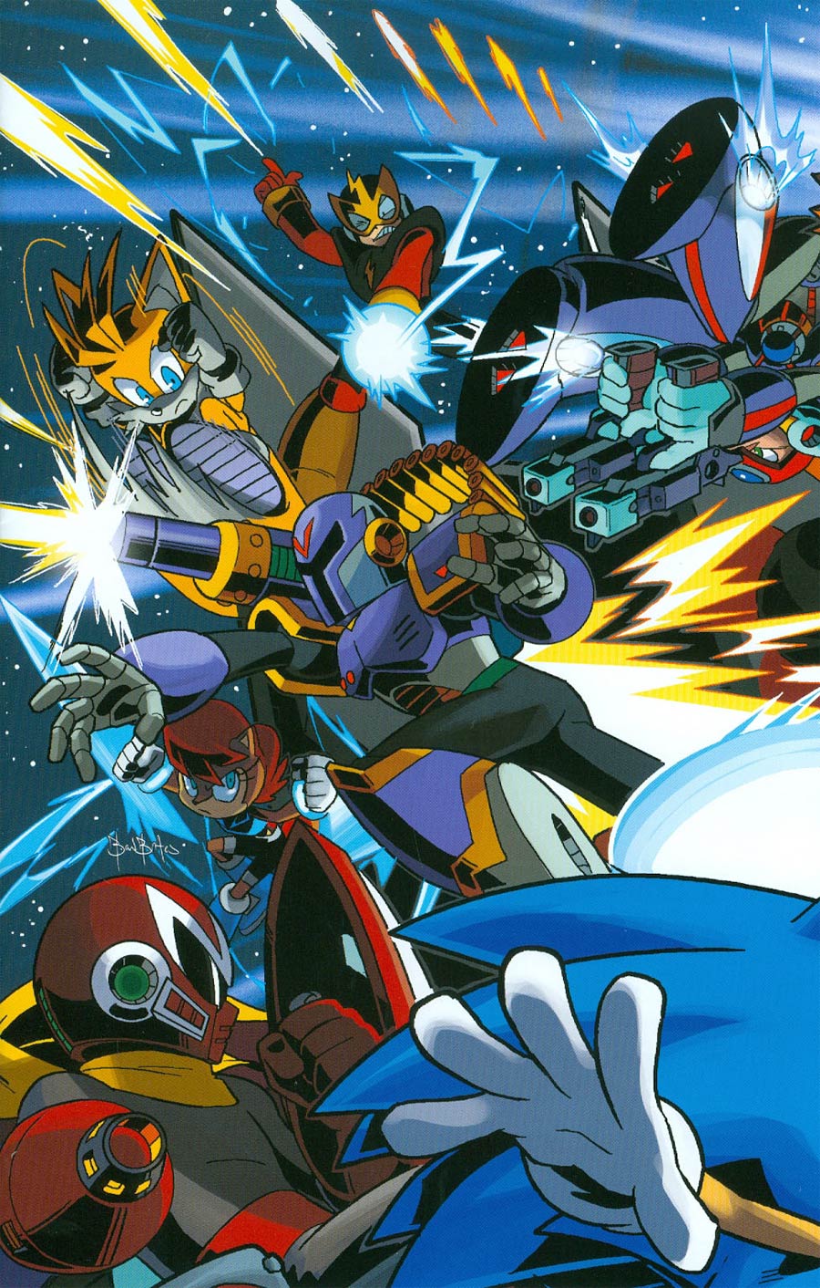 Sonic Universe #76 Cover C Variant Ben Bates Epic Connecting Poster Part 1 Cover (Worlds Unite Part 1)