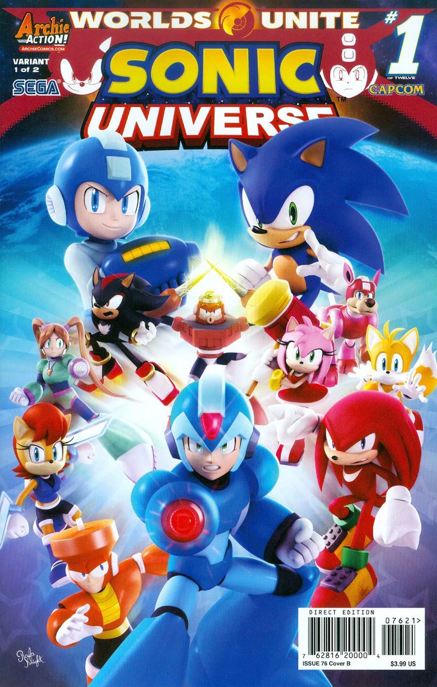 Sonic Universe #76 Cover B Variant Rafa Knight Crossover Kick-Off Cover (Worlds Unite Part 1)