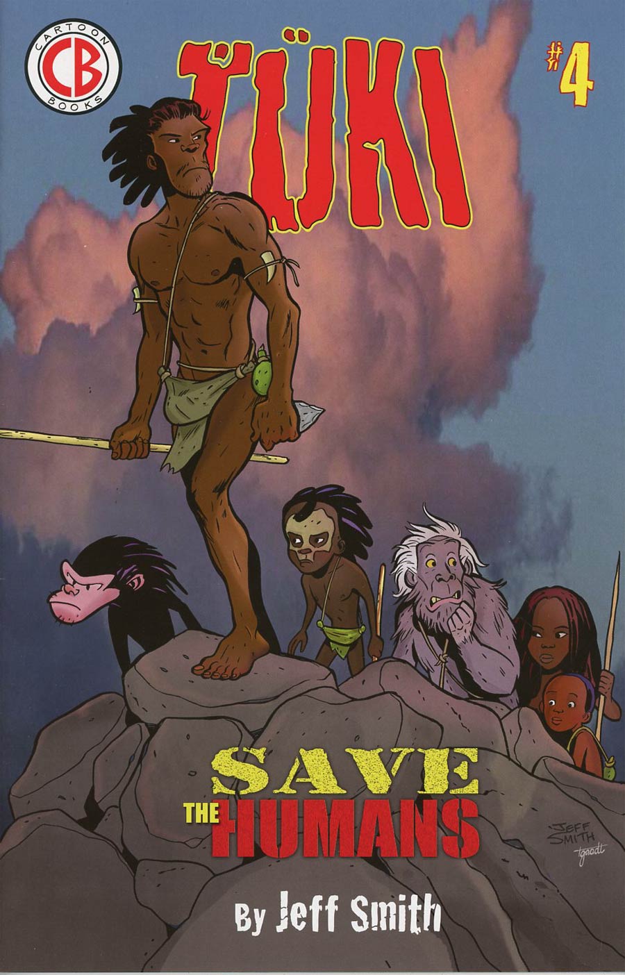 Tuki Save The Humans #4 Cover A Regular Jeff Smith Cover