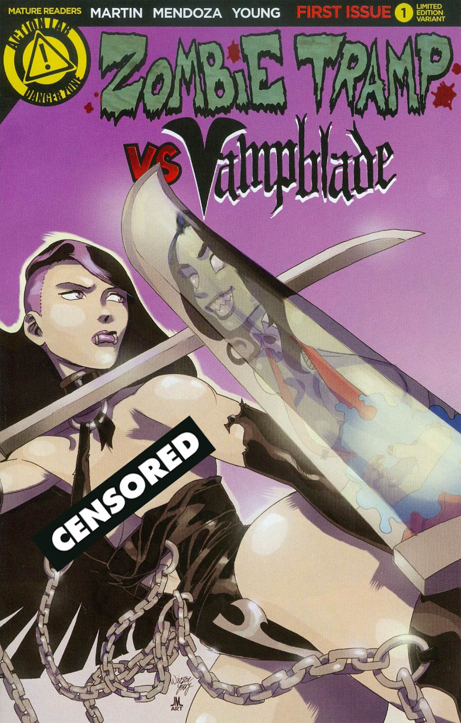 Zombie Tramp vs Vampblade #1 Cover D Variant Vampblade Risque Connecting Cover