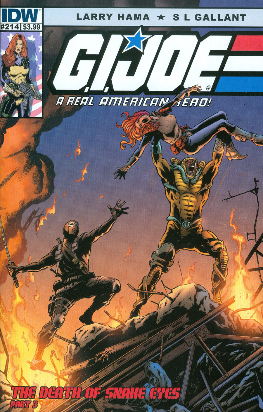 GI Joe A Real American Hero #214 Cover A 1st Ptg Regular SL Gallant Cover