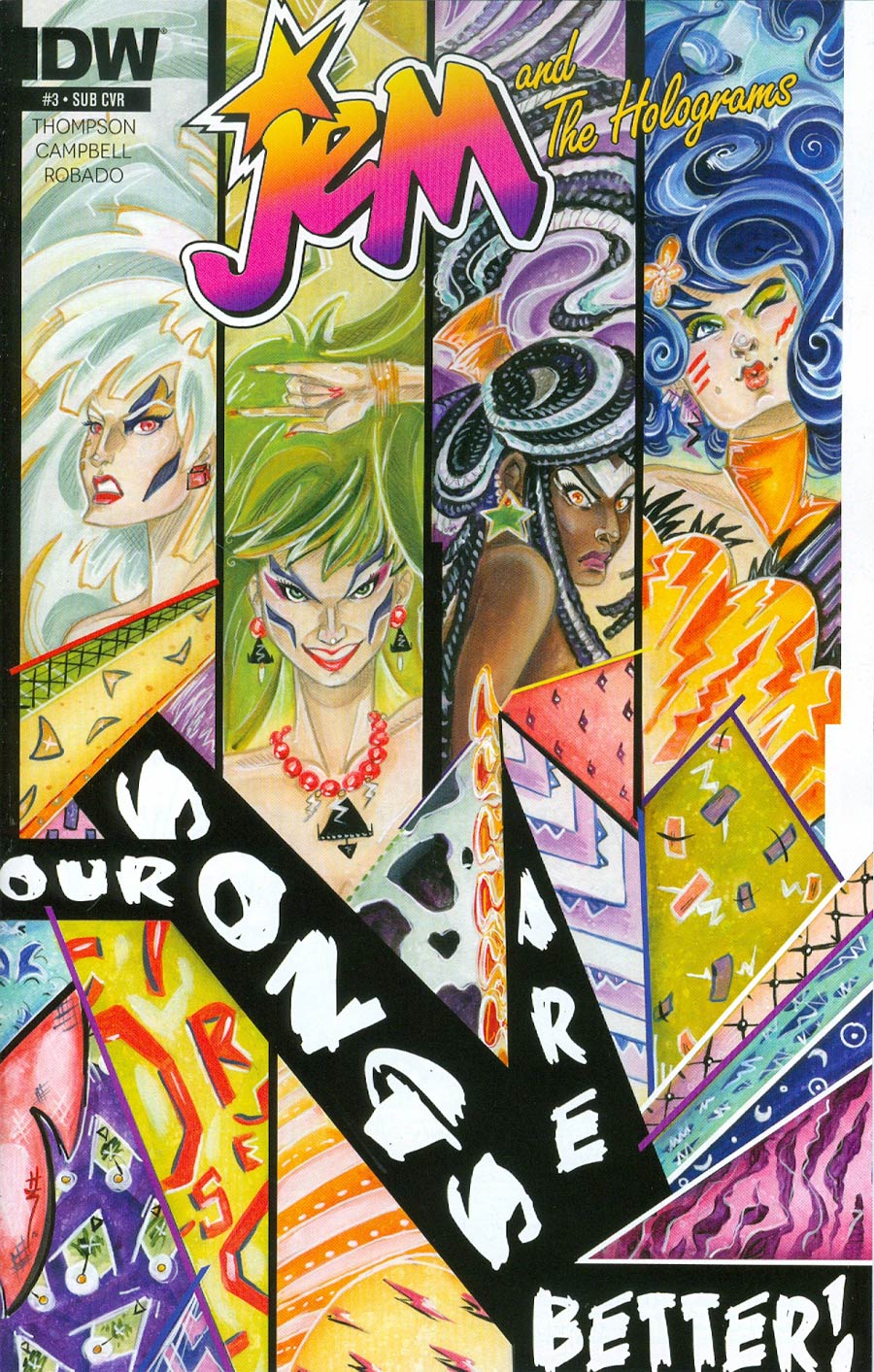 Jem And The Holograms #3 Cover B Variant Sarah Richards Subscription Cover