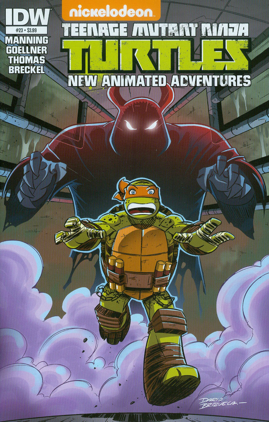 Teenage Mutant Ninja Turtles New Animated Adventures #23 Cover A Regular Dario Brizuela Cover