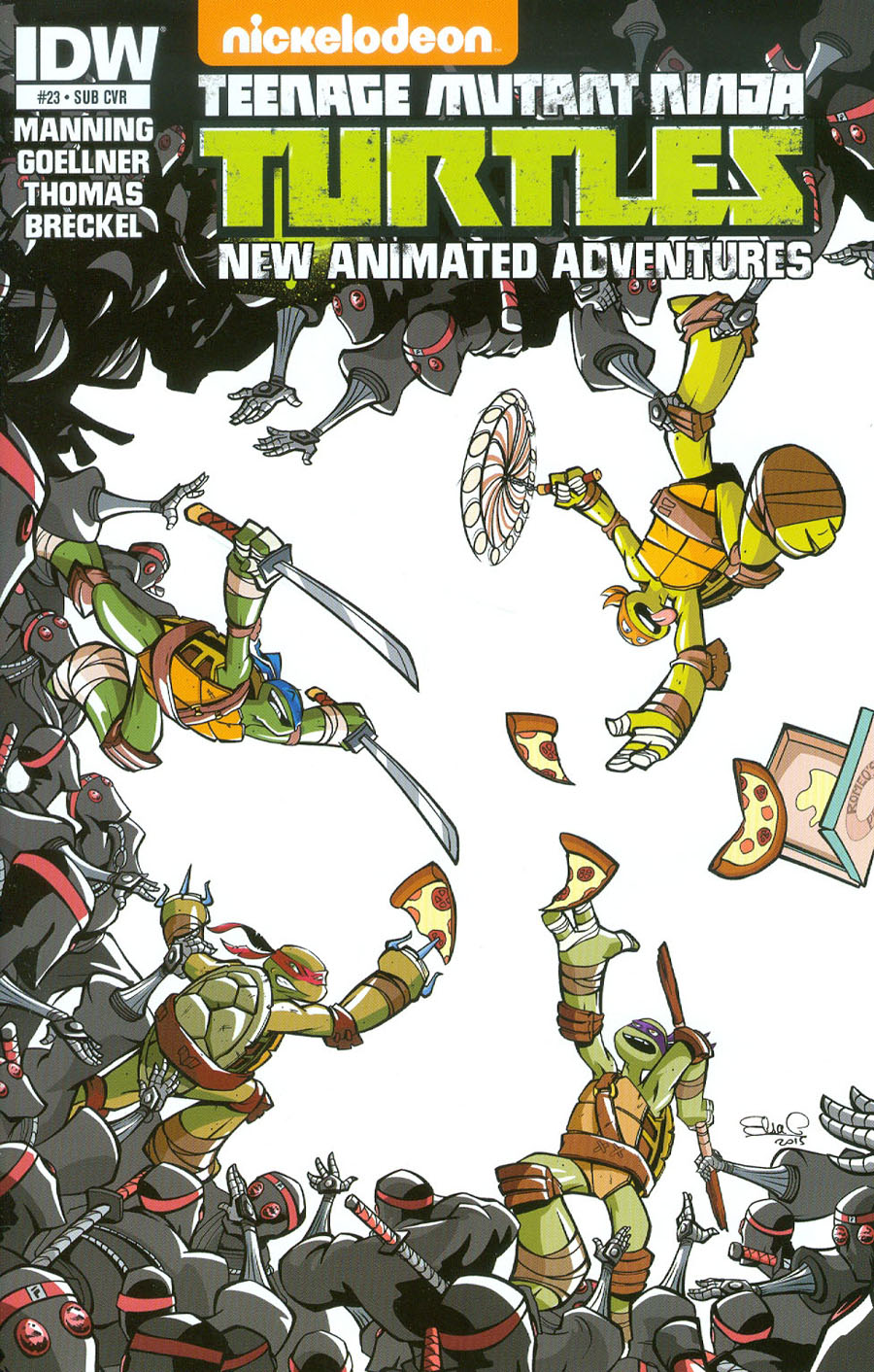 Teenage Mutant Ninja Turtles New Animated Adventures #23 Cover B Variant Elsa Charretier Subscription Cover