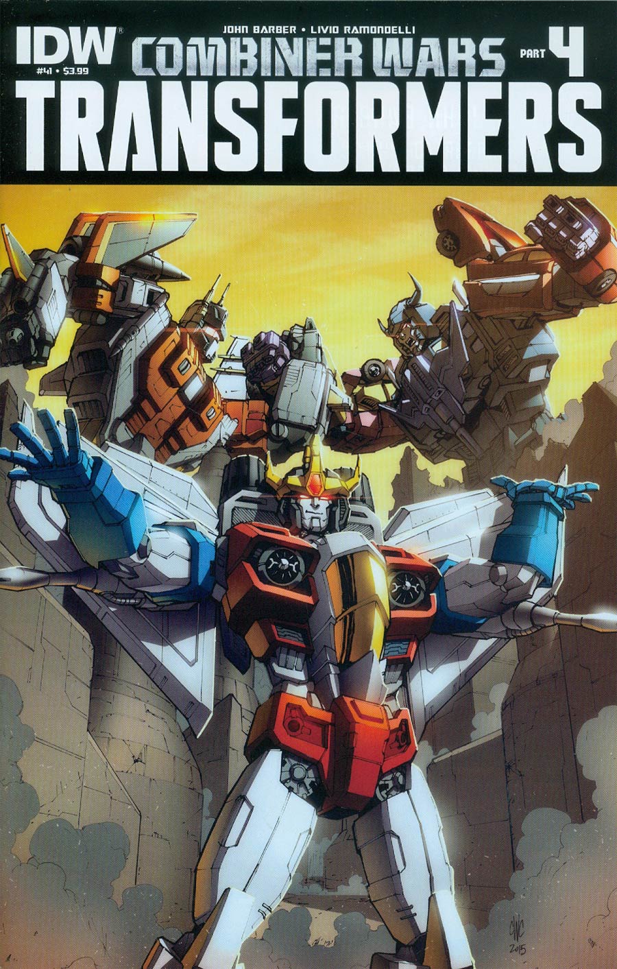 Transformers Vol 3 #41 Cover A Regular Casey W Coller Cover (Combiner Wars Part 4)