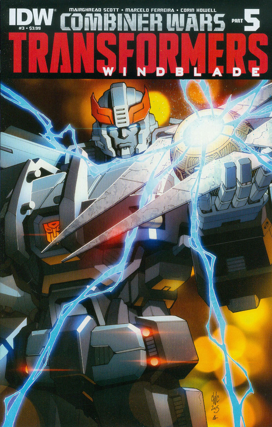 Transformers Windblade Combiner Wars #3 Cover A Regular Casey W Coller Cover (Combiner Wars Part 5)
