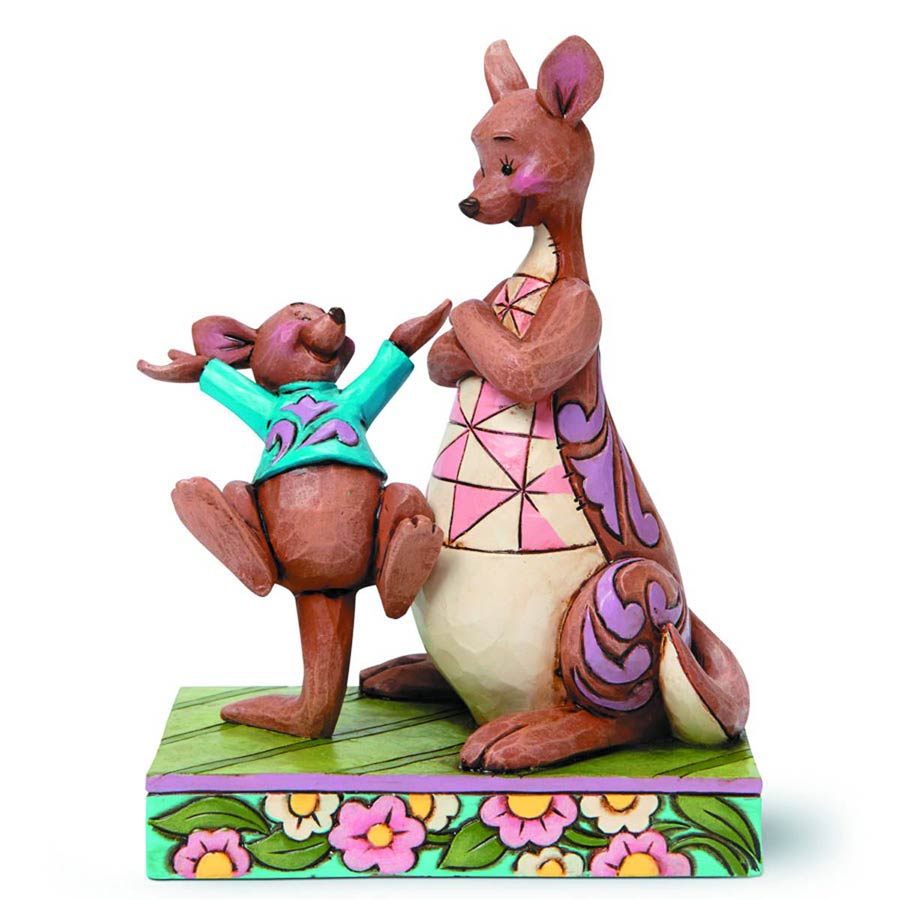 Disney Traditions Winnie The Pooh Figurine - Kanga & Roo Look Mama I Bounced