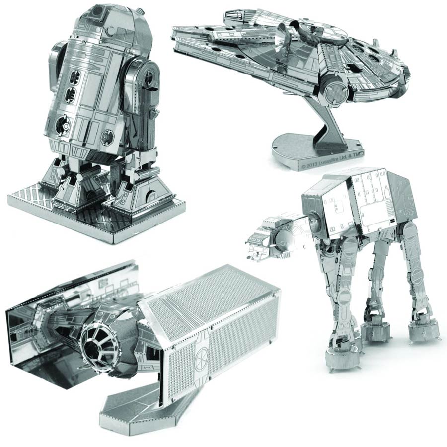 Metalearth Star Wars Vehicle Model 10-Piece Display