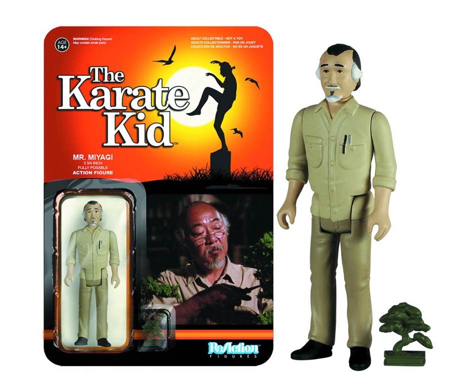 ReAction The Karate Kid Mr. Miyagi 4-Inch Action Figure