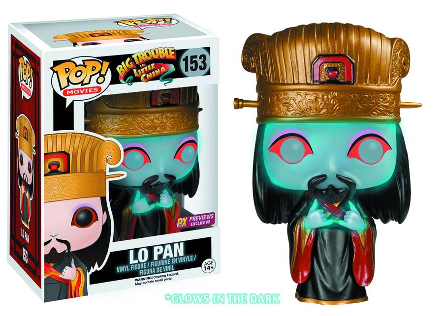 POP Movies 153 Big Trouble In Little China Lo Pan Previews Exclusive Glow-In-The-Dark Vinyl Figure
